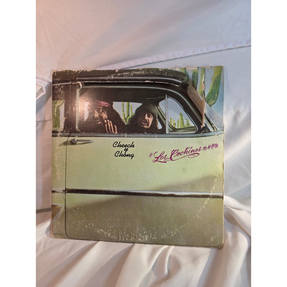 Cheech & Chong Los Cochinos Vinyl LP 1973 Ode SP 77019 Die-Cut Gatefold Jacket